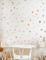 Modern Terrazzo Decal Set-Decals-Olive et Oriel-Decorate your kids bedroom wall decor with removable wall decals, these fabric kids decals are a great way to add colour and update your children's bedroom. Available as girls wall decals or boys wall decals, there are also nursery decals.