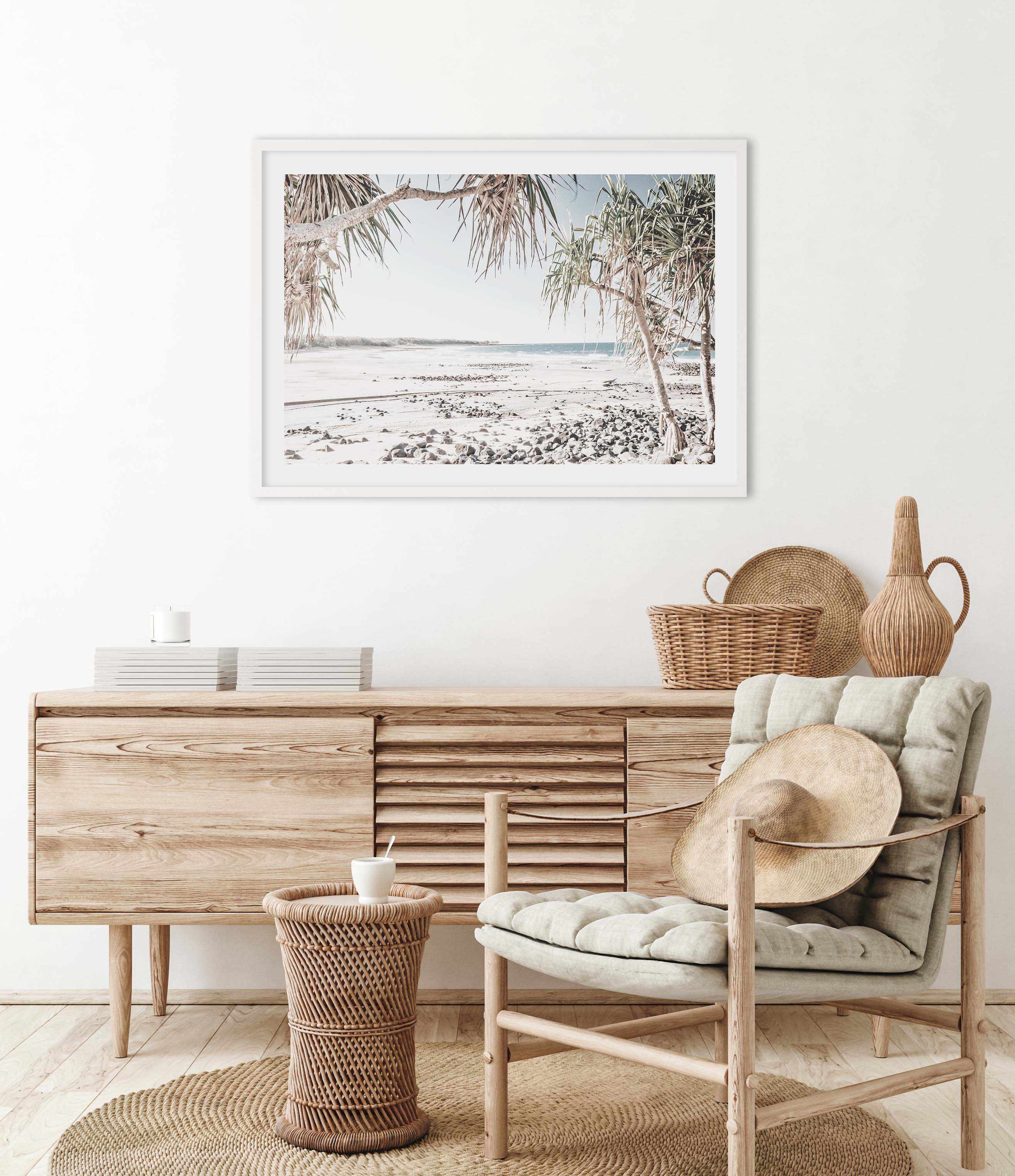 SHOP Mon Repos Beach, QLD Coastal Style Photography Framed Art Print ...