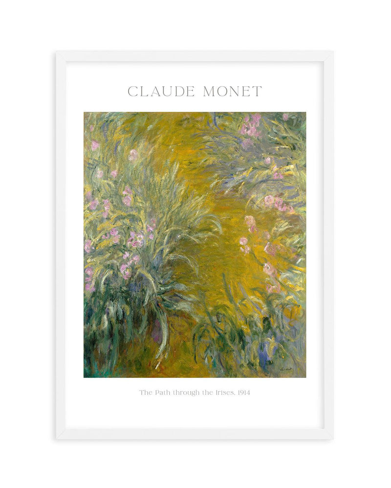 The Path Through the Irises by Claude Monet Art Print-PRINT-Olive et Oriel-Olive et Oriel-A5 | 5.8" x 8.3" | 14.8 x 21cm-White-With White Border-Buy-Australian-Art-Prints-Online-with-Olive-et-Oriel-Your-Artwork-Specialists-Austrailia-Decorate-With-Coastal-Photo-Wall-Art-Prints-From-Our-Beach-House-Artwork-Collection-Fine-Poster-and-Framed-Artwork