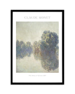 The Seine at Giverny 1897 by Claude Monet Art Print-PRINT-Olive et Oriel-Olive et Oriel-A5 | 5.8" x 8.3" | 14.8 x 21cm-Black-With White Border-Buy-Australian-Art-Prints-Online-with-Olive-et-Oriel-Your-Artwork-Specialists-Austrailia-Decorate-With-Coastal-Photo-Wall-Art-Prints-From-Our-Beach-House-Artwork-Collection-Fine-Poster-and-Framed-Artwork