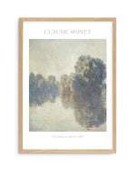 The Seine at Giverny 1897 by Claude Monet Art Print-PRINT-Olive et Oriel-Olive et Oriel-A5 | 5.8" x 8.3" | 14.8 x 21cm-Oak-With White Border-Buy-Australian-Art-Prints-Online-with-Olive-et-Oriel-Your-Artwork-Specialists-Austrailia-Decorate-With-Coastal-Photo-Wall-Art-Prints-From-Our-Beach-House-Artwork-Collection-Fine-Poster-and-Framed-Artwork