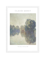 The Seine at Giverny 1897 by Claude Monet Art Print-PRINT-Olive et Oriel-Olive et Oriel-A5 | 5.8" x 8.3" | 14.8 x 21cm-White-With White Border-Buy-Australian-Art-Prints-Online-with-Olive-et-Oriel-Your-Artwork-Specialists-Austrailia-Decorate-With-Coastal-Photo-Wall-Art-Prints-From-Our-Beach-House-Artwork-Collection-Fine-Poster-and-Framed-Artwork