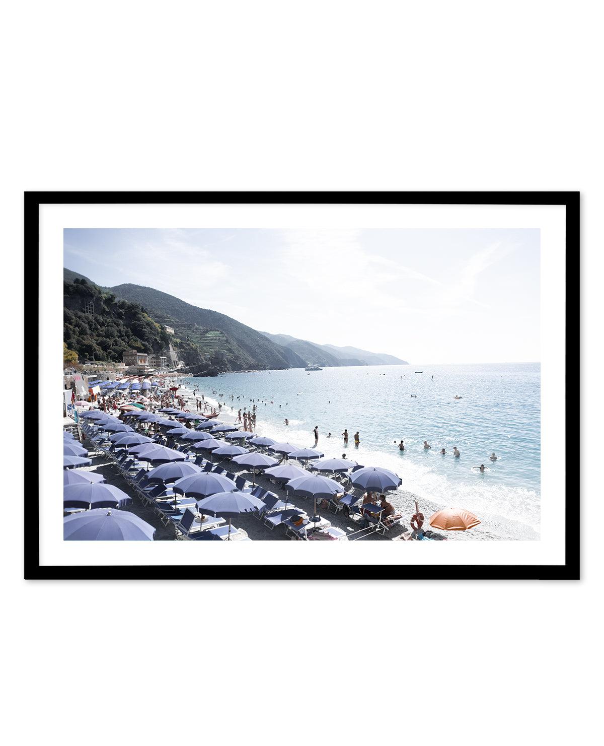 Monterosso Summer Days LS Art Print-PRINT-Olive et Oriel-Olive et Oriel-A5 | 5.8" x 8.3" | 14.8 x 21cm-Black-With White Border-Buy-Australian-Art-Prints-Online-with-Olive-et-Oriel-Your-Artwork-Specialists-Austrailia-Decorate-With-Coastal-Photo-Wall-Art-Prints-From-Our-Beach-House-Artwork-Collection-Fine-Poster-and-Framed-Artwork