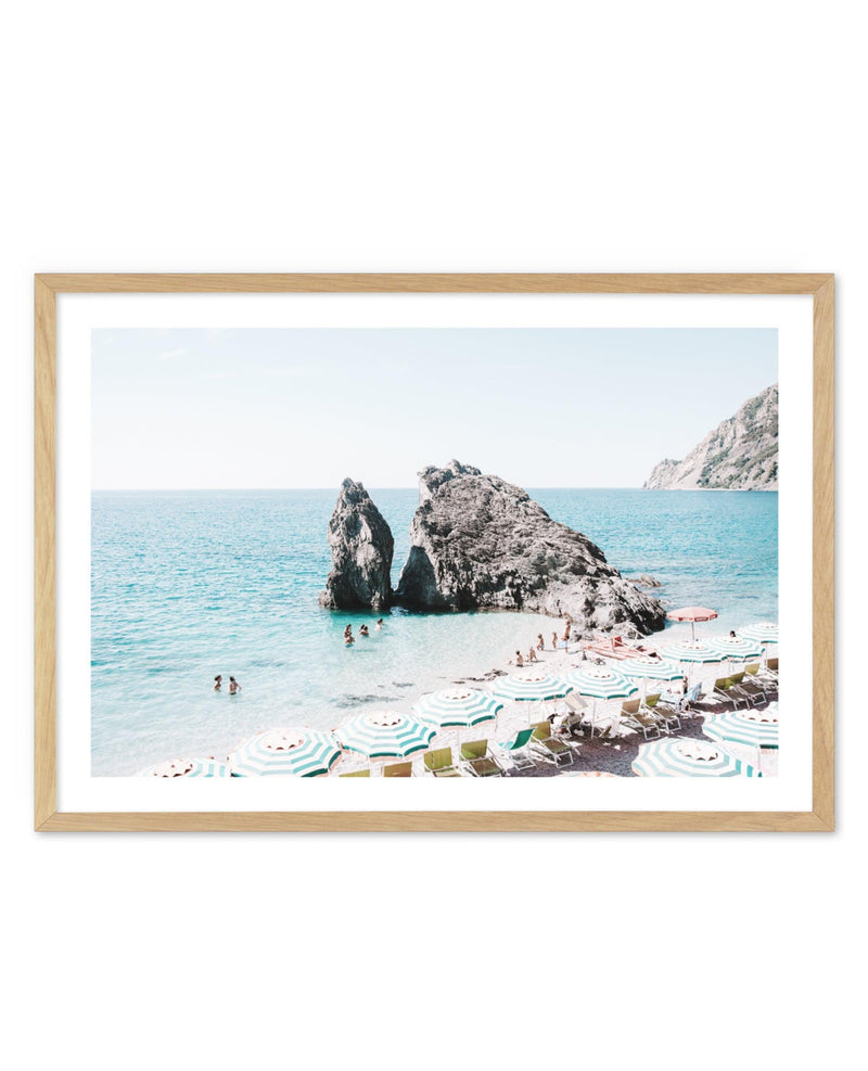 Monterosso a Mare Art Print-PRINT-Olive et Oriel-Olive et Oriel-A5 | 5.8" x 8.3" | 14.8 x 21cm-Oak-With White Border-Buy-Australian-Art-Prints-Online-with-Olive-et-Oriel-Your-Artwork-Specialists-Austrailia-Decorate-With-Coastal-Photo-Wall-Art-Prints-From-Our-Beach-House-Artwork-Collection-Fine-Poster-and-Framed-Artwork
