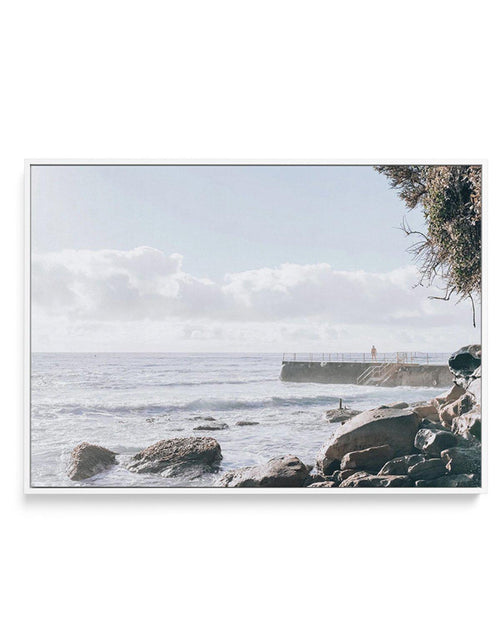 Morning Mist | Bondi | Framed Canvas-CANVAS-You can shop wall art online with Olive et Oriel for everything from abstract art to fun kids wall art. Our beautiful modern art prints and canvas art are available from large canvas prints to wall art paintings and our proudly Australian artwork collection offers only the highest quality framed large wall art and canvas art Australia - You can buy fashion photography prints or Hampton print posters and paintings on canvas from Olive et Oriel and have 