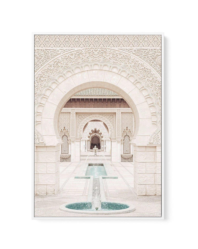 Morning Walk | Morocco | Framed Canvas-Shop Australian Art Prints Online with Olive et Oriel - Our collection of Moroccan art prints offer unique wall art including moroccan arches and pink morocco doors of marrakech - this collection will add soft feminine colour to your walls and some may say bohemian style. These traditional morocco landscape photography includes desert scenes of palm trees and camel art prints - there is art on canvas and extra large wall art with fast, free shipping across 