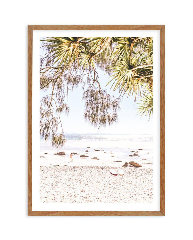 Mornings at Wategos Art Print-PRINT-Olive et Oriel-Olive et Oriel-50x70 cm | 19.6" x 27.5"-Walnut-With White Border-Buy-Australian-Art-Prints-Online-with-Olive-et-Oriel-Your-Artwork-Specialists-Austrailia-Decorate-With-Coastal-Photo-Wall-Art-Prints-From-Our-Beach-House-Artwork-Collection-Fine-Poster-and-Framed-Artwork