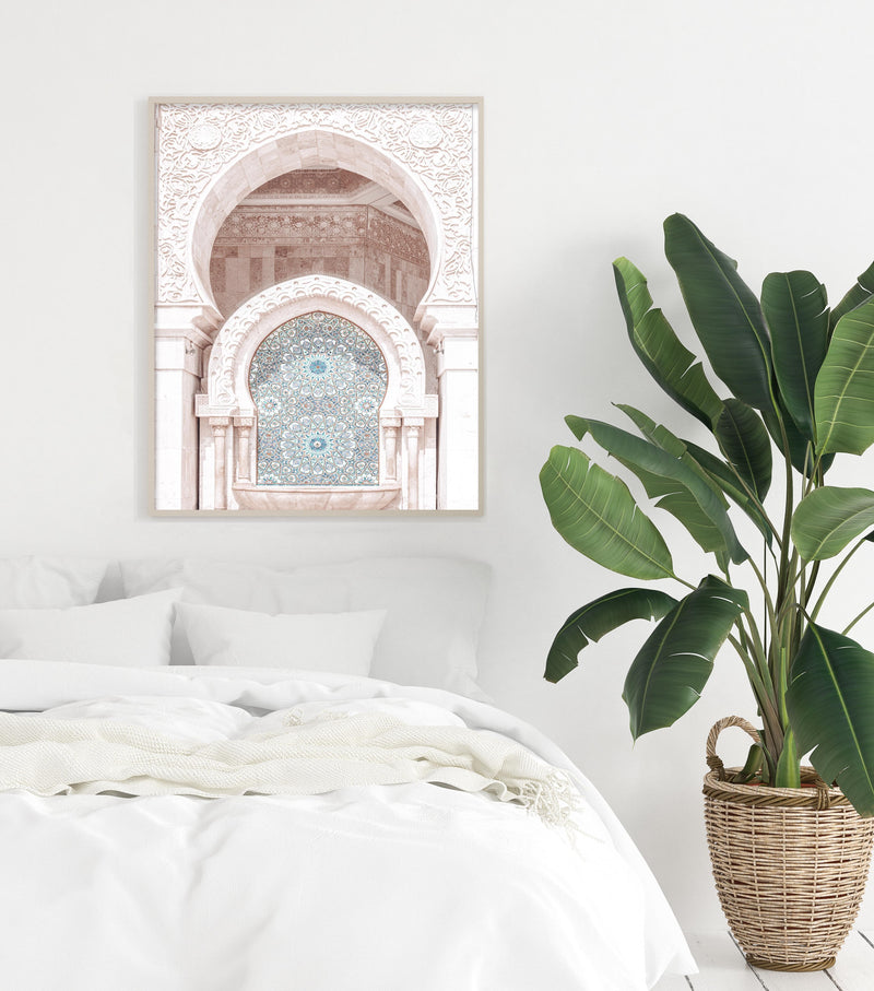 Moroccan Arches II | Hassan Art Print-Shop Australian Art Prints Online with Olive et Oriel - Our collection of Moroccan art prints offer unique wall art including moroccan arches and pink morocco doors of marrakech - this collection will add soft feminine colour to your walls and some may say bohemian style. These traditional morocco landscape photography includes desert scenes of palm trees and camel art prints - there is art on canvas and extra large wall art with fast, free shipping across A