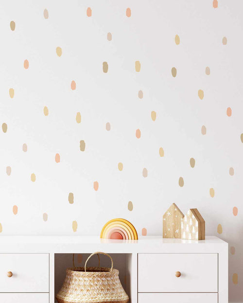 'Moroccan Days' Super Fun Dots Decal Set | 174 dots!-Decals-Olive et Oriel-Decorate your kids bedroom wall decor with removable wall decals, these fabric kids decals are a great way to add colour and update your children's bedroom. Available as girls wall decals or boys wall decals, there are also nursery decals.