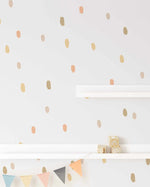 'Moroccan Days' Super Fun Dots Decal Set | 174 dots!-Decals-Olive et Oriel-Decorate your kids bedroom wall decor with removable wall decals, these fabric kids decals are a great way to add colour and update your children's bedroom. Available as girls wall decals or boys wall decals, there are also nursery decals.