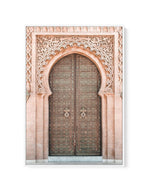 Moroccan Door | Blush | Framed Canvas-Shop Australian Art Prints Online with Olive et Oriel - Our collection of Moroccan art prints offer unique wall art including moroccan arches and pink morocco doors of marrakech - this collection will add soft feminine colour to your walls and some may say bohemian style. These traditional morocco landscape photography includes desert scenes of palm trees and camel art prints - there is art on canvas and extra large wall art with fast, free shipping across A