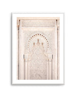 Moroccan Doorway in Nude Art Print-Shop Australian Art Prints Online with Olive et Oriel - Our collection of Moroccan art prints offer unique wall art including moroccan arches and pink morocco doors of marrakech - this collection will add soft feminine colour to your walls and some may say bohemian style. These traditional morocco landscape photography includes desert scenes of palm trees and camel art prints - there is art on canvas and extra large wall art with fast, free shipping across Aust