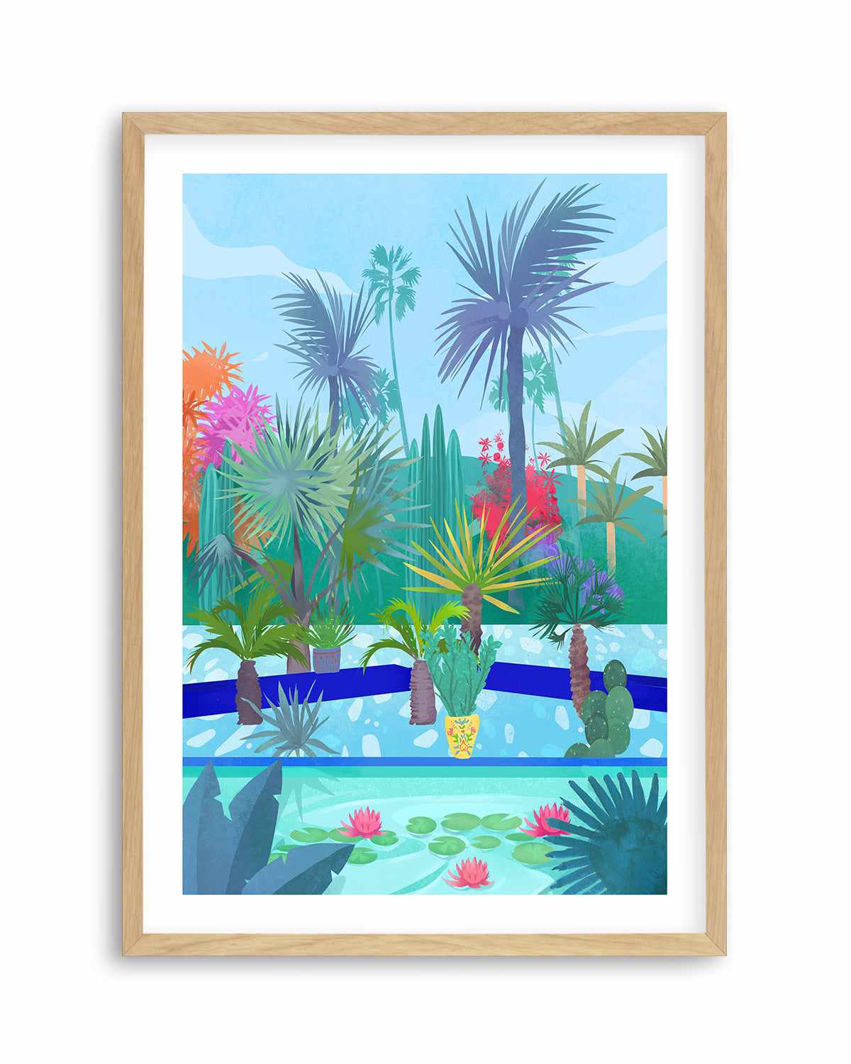 Moroccan Garden by Petra Lizde Art Print