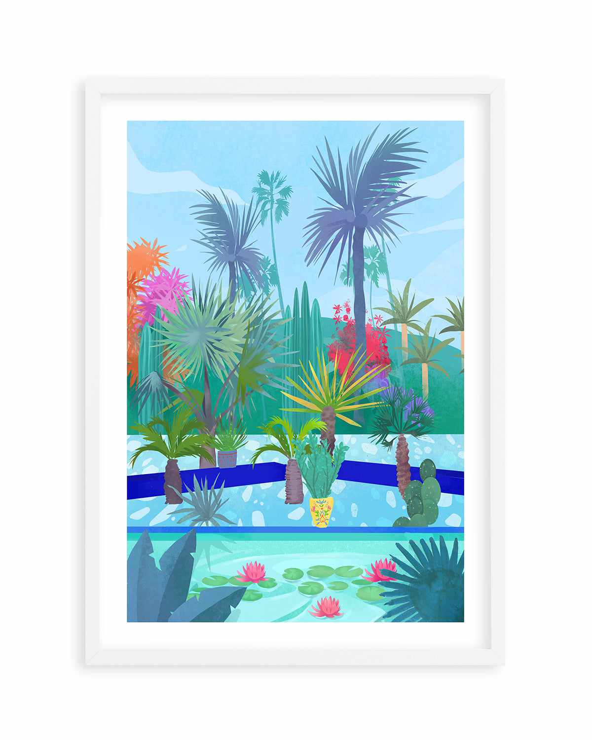 Moroccan Garden by Petra Lizde Art Print