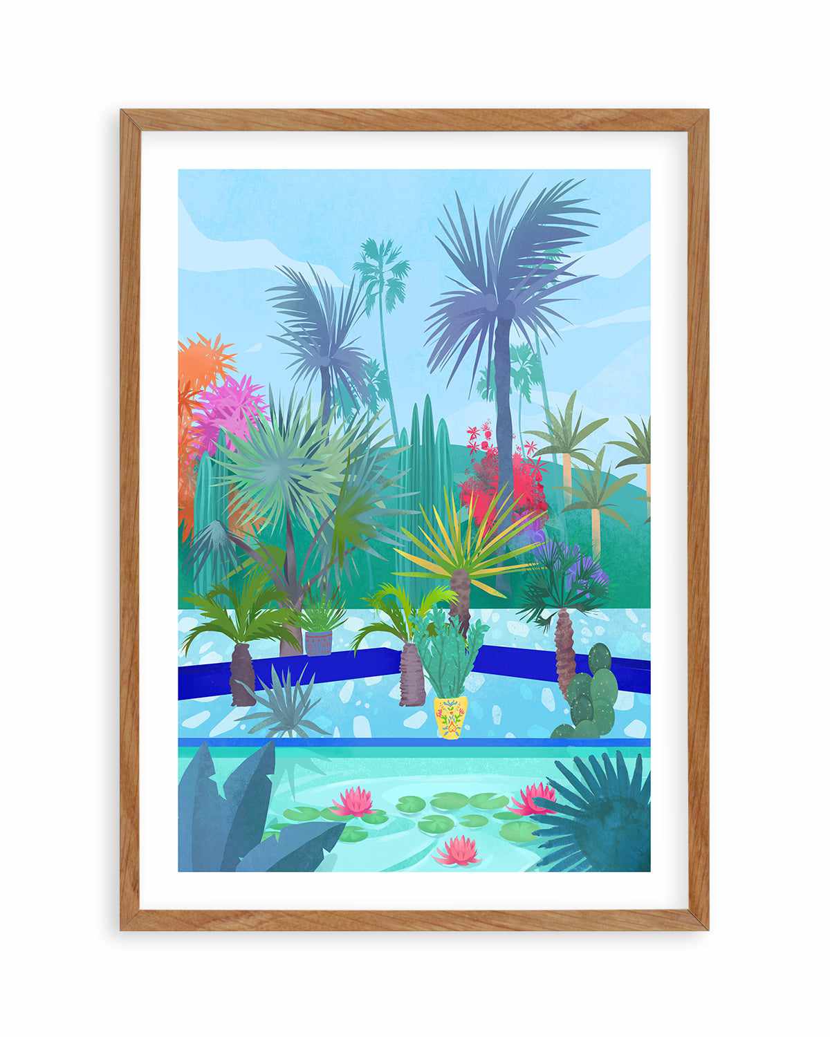 Moroccan Garden by Petra Lizde Art Print