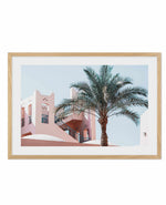 Moroccan Hideaway | LS Art Print-Shop Australian Art Prints Online with Olive et Oriel - Our collection of Moroccan art prints offer unique wall art including moroccan arches and pink morocco doors of marrakech - this collection will add soft feminine colour to your walls and some may say bohemian style. These traditional morocco landscape photography includes desert scenes of palm trees and camel art prints - there is art on canvas and extra large wall art with fast, free shipping across Austra
