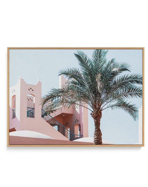 Moroccan Hideaway | LS | Framed Canvas-Shop Australian Art Prints Online with Olive et Oriel - Our collection of Moroccan art prints offer unique wall art including moroccan arches and pink morocco doors of marrakech - this collection will add soft feminine colour to your walls and some may say bohemian style. These traditional morocco landscape photography includes desert scenes of palm trees and camel art prints - there is art on canvas and extra large wall art with fast, free shipping across 