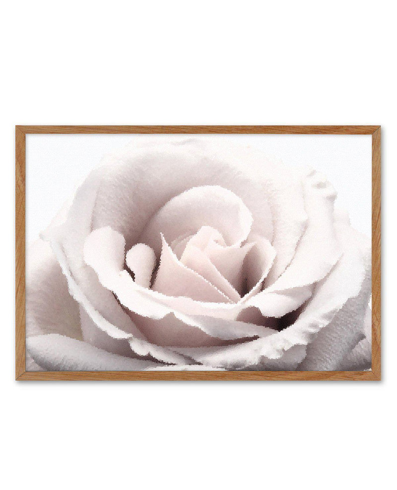 Mosaic Rose Art Print-PRINT-Olive et Oriel-Olive et Oriel-50x70 cm | 19.6" x 27.5"-Walnut-With White Border-Buy-Australian-Art-Prints-Online-with-Olive-et-Oriel-Your-Artwork-Specialists-Austrailia-Decorate-With-Coastal-Photo-Wall-Art-Prints-From-Our-Beach-House-Artwork-Collection-Fine-Poster-and-Framed-Artwork