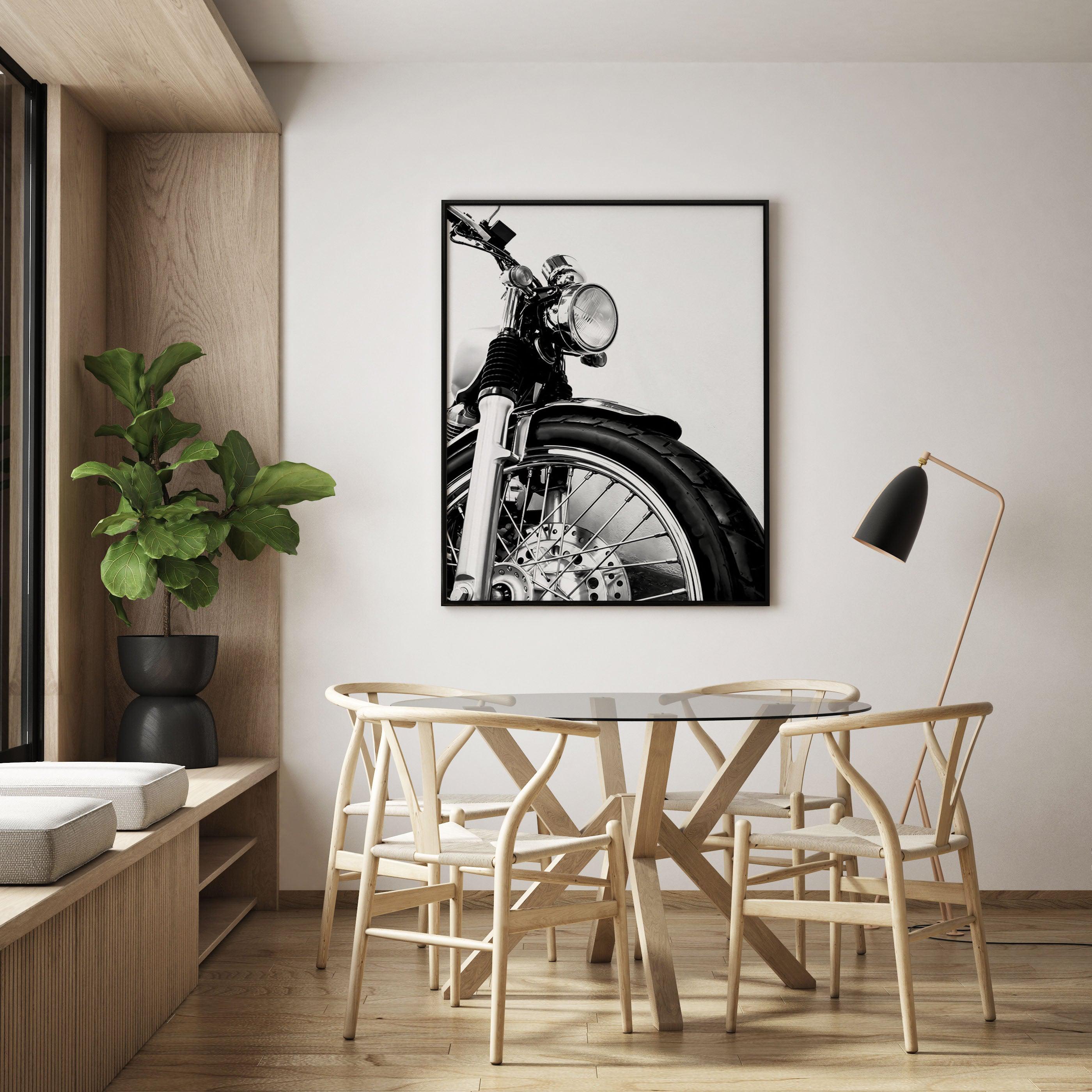 Motorcycle Closeup Art Print-PRINT-Olive et Oriel-Olive et Oriel-Buy-Australian-Art-Prints-Online-with-Olive-et-Oriel-Your-Artwork-Specialists-Austrailia-Decorate-With-Coastal-Photo-Wall-Art-Prints-From-Our-Beach-House-Artwork-Collection-Fine-Poster-and-Framed-Artwork