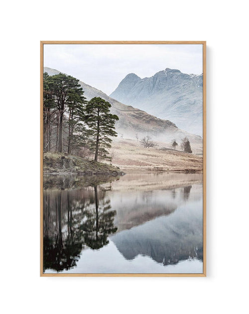 Mountain Reflections | Framed Canvas-CANVAS-You can shop wall art online with Olive et Oriel for everything from abstract art to fun kids wall art. Our beautiful modern art prints and canvas art are available from large canvas prints to wall art paintings and our proudly Australian artwork collection offers only the highest quality framed large wall art and canvas art Australia - You can buy fashion photography prints or Hampton print posters and paintings on canvas from Olive et Oriel and have 