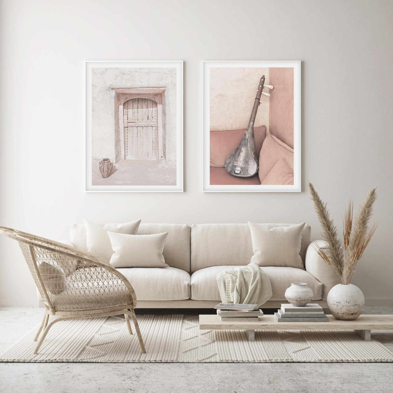 Musique Du Sintir Art Print-Shop Australian Art Prints Online with Olive et Oriel - Our collection of Moroccan art prints offer unique wall art including moroccan arches and pink morocco doors of marrakech - this collection will add soft feminine colour to your walls and some may say bohemian style. These traditional morocco landscape photography includes desert scenes of palm trees and camel art prints - there is art on canvas and extra large wall art with fast, free shipping across Australia. 