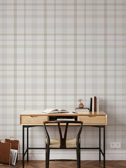 Neutral Plaid Wallpaper-Wallpaper-Buy-Australian-Removable-Wallpaper-In-Gingham-Wallpaper-Peel-And-Stick-Wallpaper-Online-At-Olive-et-Oriel-Shop-Plaid-&-Check-Style-Wall-Papers-Decorate-Your-Bedroom-Living-Room-Kids-Room-or-Commercial-Interior