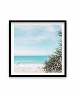 No Surf Wategos | SQ Art Print-PRINT-Olive et Oriel-Olive et Oriel-70x70 cm | 27.5" x 27.5"-Black-With White Border-Buy-Australian-Art-Prints-Online-with-Olive-et-Oriel-Your-Artwork-Specialists-Austrailia-Decorate-With-Coastal-Photo-Wall-Art-Prints-From-Our-Beach-House-Artwork-Collection-Fine-Poster-and-Framed-Artwork