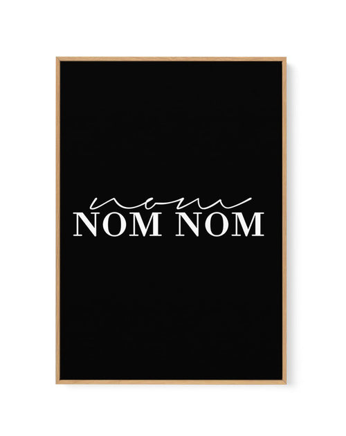 Nom Nom Nom | Framed Canvas-CANVAS-You can shop wall art online with Olive et Oriel for everything from abstract art to fun kids wall art. Our beautiful modern art prints and canvas art are available from large canvas prints to wall art paintings and our proudly Australian artwork collection offers only the highest quality framed large wall art and canvas art Australia - You can buy fashion photography prints or Hampton print posters and paintings on canvas from Olive et Oriel and have them deli