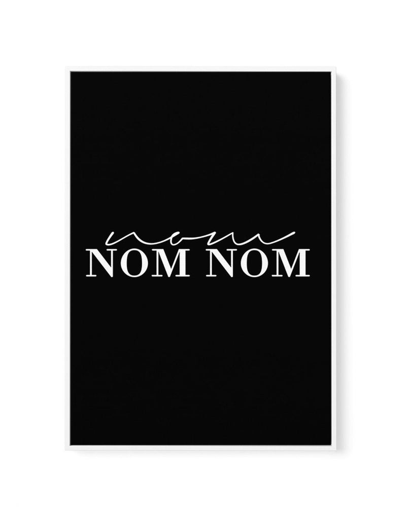 Nom Nom Nom | Framed Canvas-CANVAS-You can shop wall art online with Olive et Oriel for everything from abstract art to fun kids wall art. Our beautiful modern art prints and canvas art are available from large canvas prints to wall art paintings and our proudly Australian artwork collection offers only the highest quality framed large wall art and canvas art Australia - You can buy fashion photography prints or Hampton print posters and paintings on canvas from Olive et Oriel and have them deli