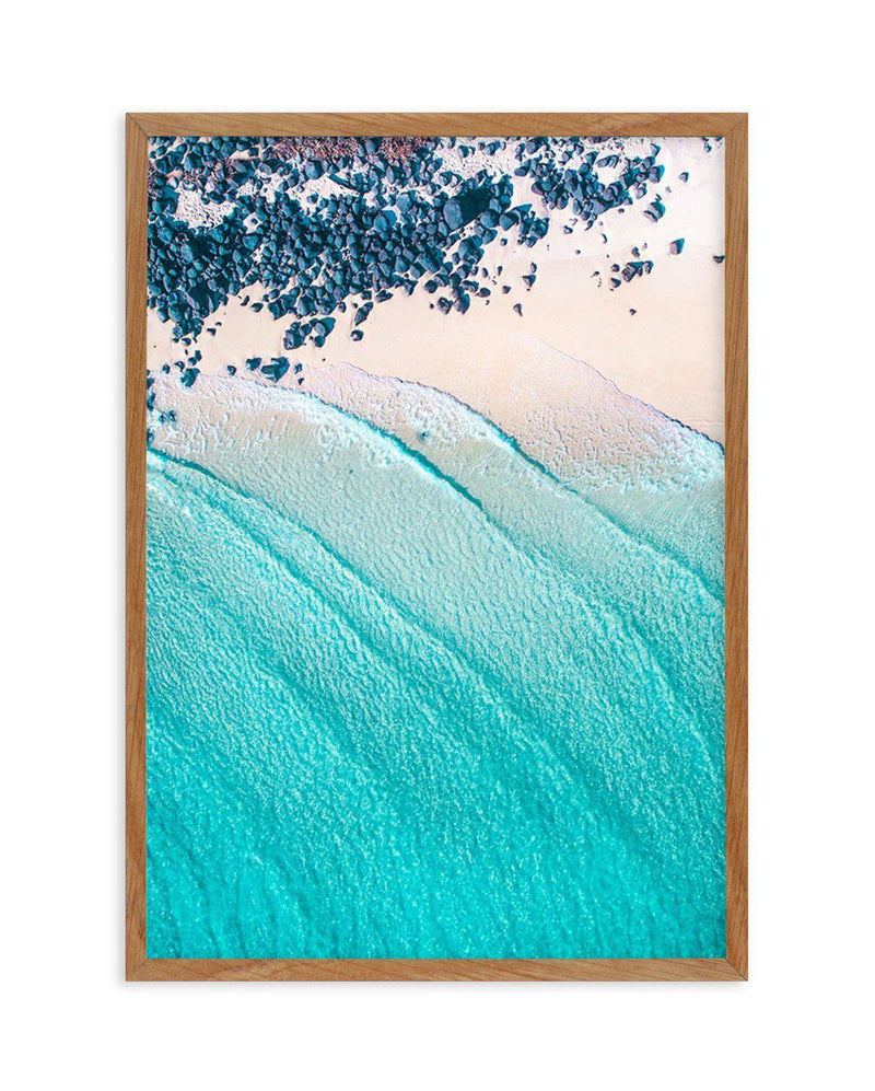 Noosa From Above Art Print-PRINT-Olive et Oriel-Olive et Oriel-50x70 cm | 19.6" x 27.5"-Walnut-With White Border-Buy-Australian-Art-Prints-Online-with-Olive-et-Oriel-Your-Artwork-Specialists-Austrailia-Decorate-With-Coastal-Photo-Wall-Art-Prints-From-Our-Beach-House-Artwork-Collection-Fine-Poster-and-Framed-Artwork