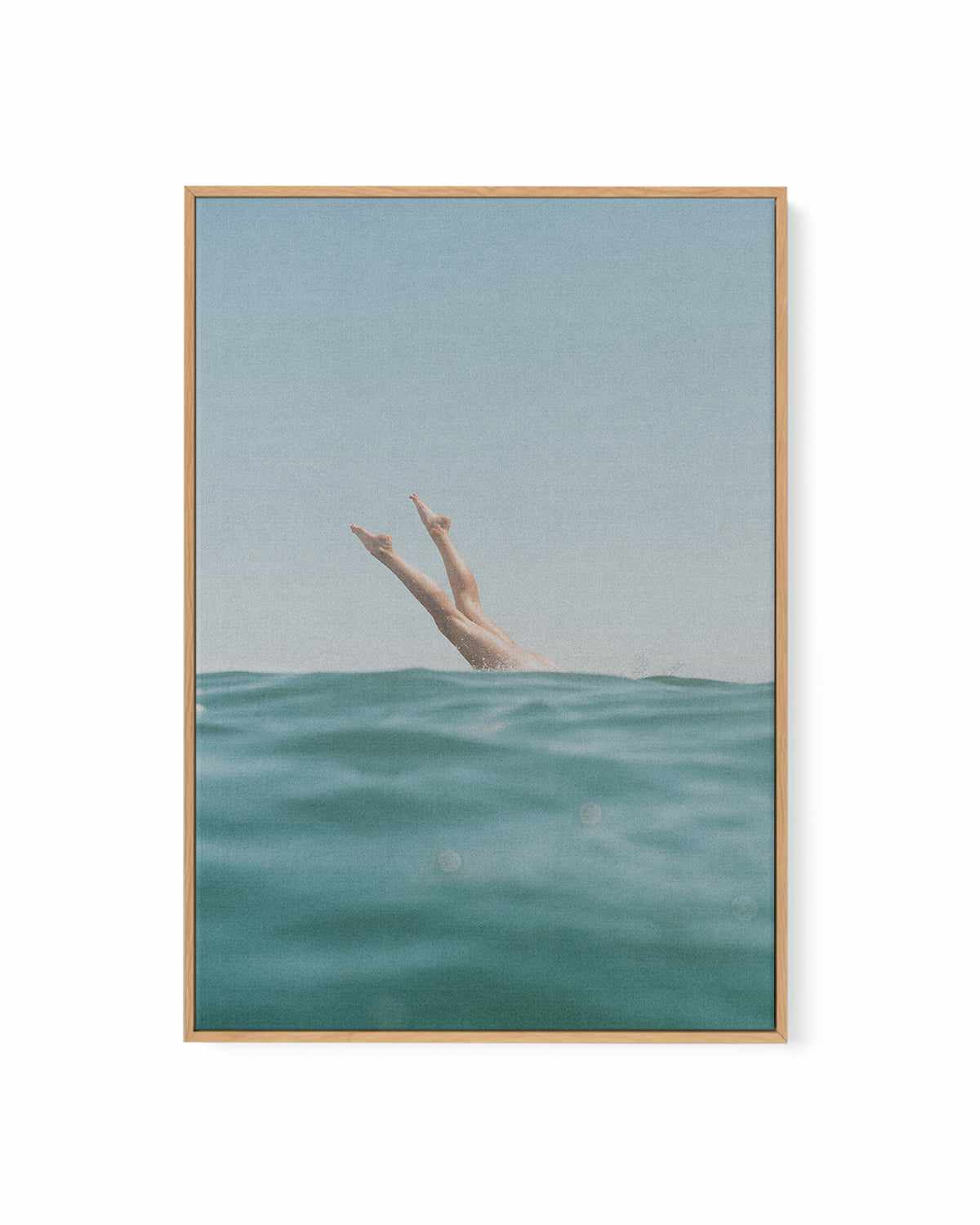 Ocean Dive by Elise Wilcox | Framed Canvas Art Print