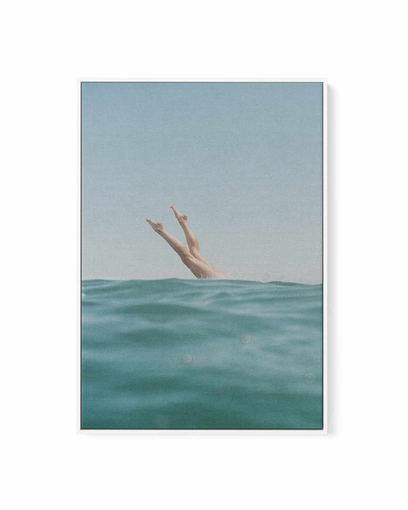 Ocean Dive by Elise Wilcox | Framed Canvas Art Print