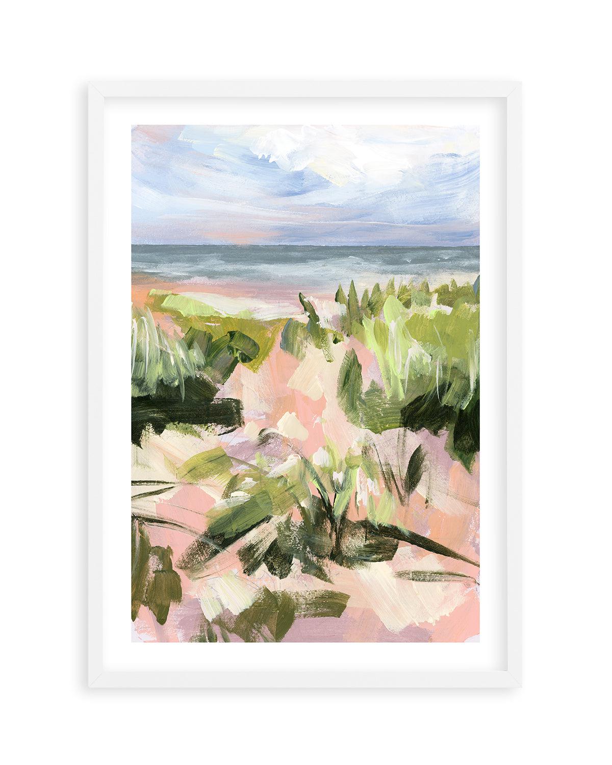 Ocean Kiss by Meredith O'Neal Art Print-PRINT-Order sage mint green framed abstract painting wall art prints online with Olive et Oriel Australia