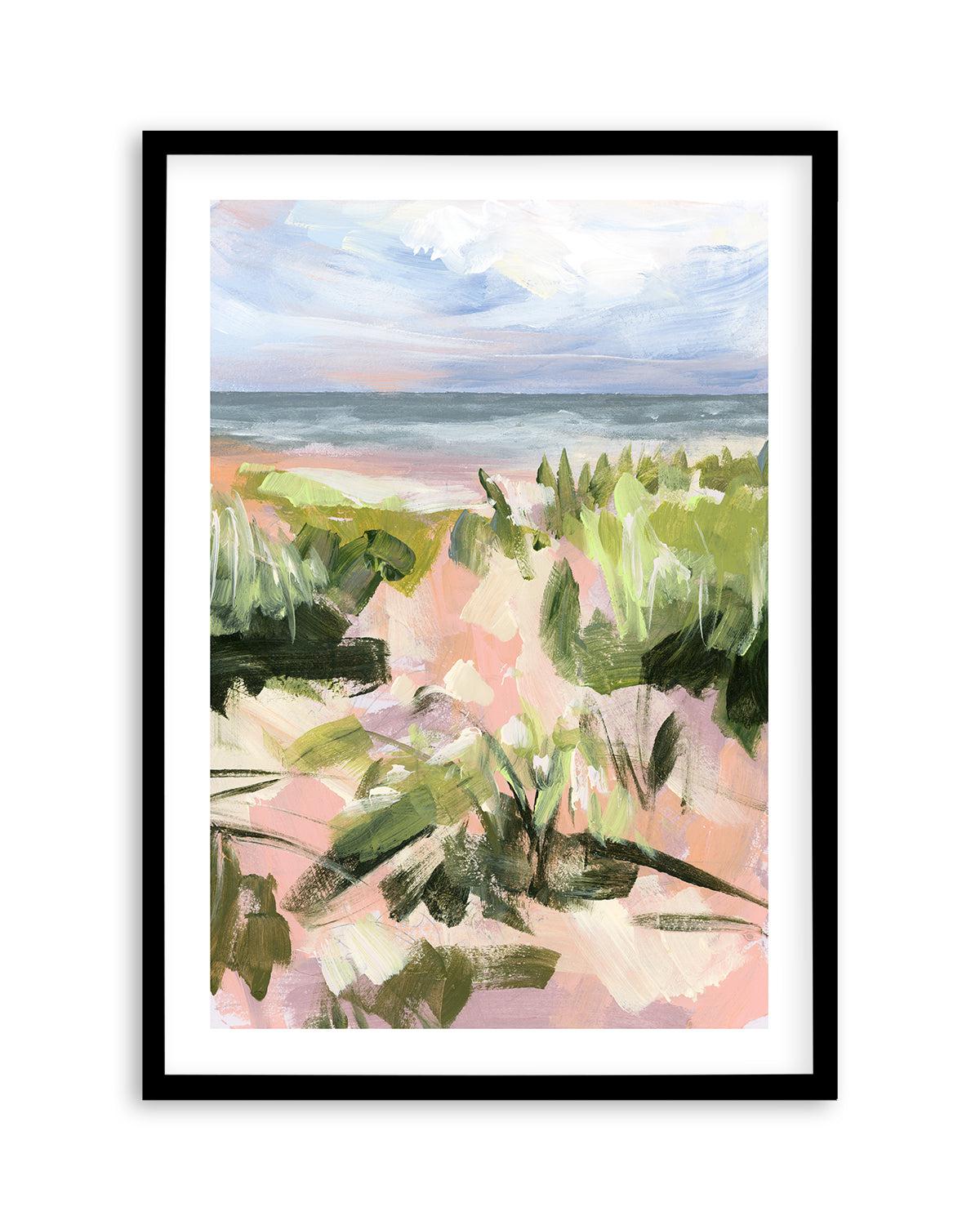 Ocean Kiss by Meredith O'Neal Art Print-PRINT-Order sage mint green framed abstract painting wall art prints online with Olive et Oriel Australia