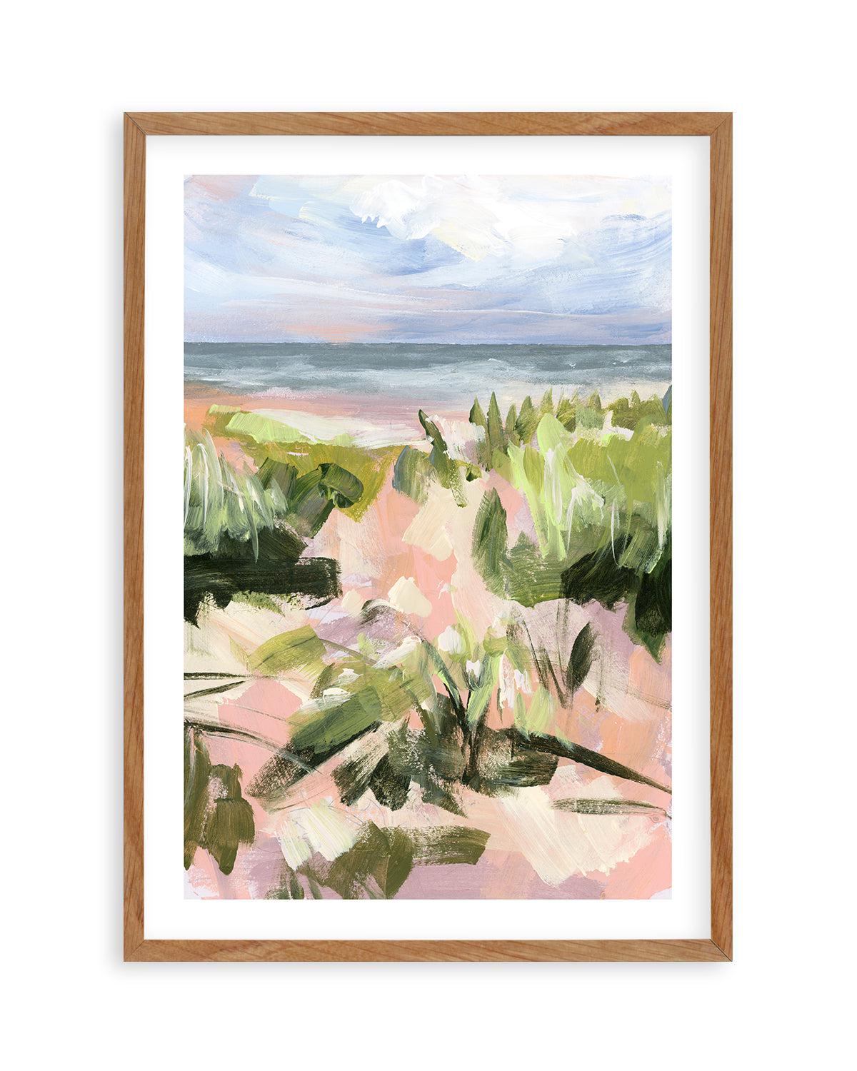 Ocean Kiss by Meredith O'Neal Art Print-PRINT-Order sage mint green framed abstract painting wall art prints online with Olive et Oriel Australia