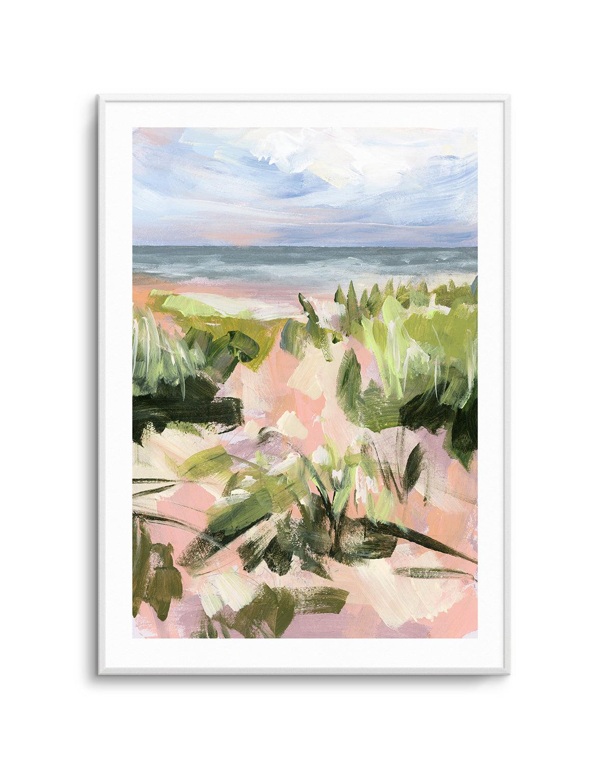 Ocean Kiss by Meredith O'Neal Art Print-PRINT-Order sage mint green framed abstract painting wall art prints online with Olive et Oriel Australia