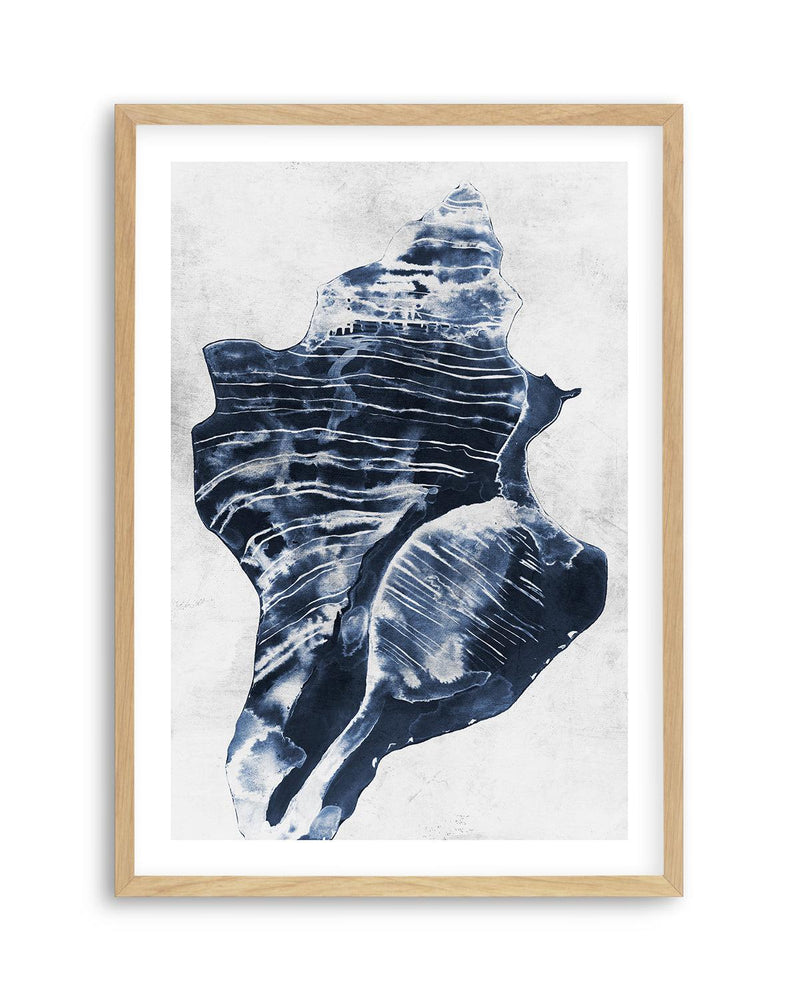 Ocean Seashell I Art Print-PRINT-Olive et Oriel-Olive et Oriel-A5 | 5.8" x 8.3" | 14.8 x 21cm-Oak-With White Border-Buy-Australian-Art-Prints-Online-with-Olive-et-Oriel-Your-Artwork-Specialists-Austrailia-Decorate-With-Coastal-Photo-Wall-Art-Prints-From-Our-Beach-House-Artwork-Collection-Fine-Poster-and-Framed-Artwork