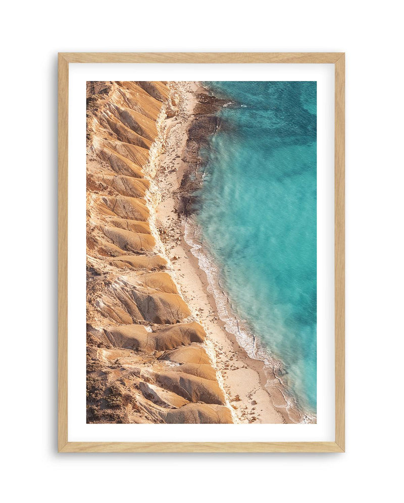 Ocean View Sellicks Art Print-PRINT-Olive et Oriel-Olive et Oriel-A5 | 5.8" x 8.3" | 14.8 x 21cm-Oak-With White Border-Buy-Australian-Art-Prints-Online-with-Olive-et-Oriel-Your-Artwork-Specialists-Austrailia-Decorate-With-Coastal-Photo-Wall-Art-Prints-From-Our-Beach-House-Artwork-Collection-Fine-Poster-and-Framed-Artwork