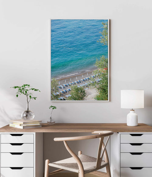 Ocean Views by Kamalia Studio | Framed Canvas Art Print