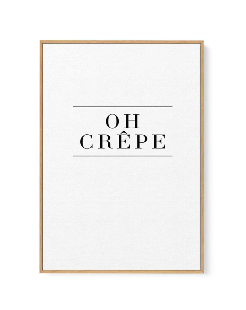 Oh Crepe | Framed Canvas-CANVAS-You can shop wall art online with Olive et Oriel for everything from abstract art to fun kids wall art. Our beautiful modern art prints and canvas art are available from large canvas prints to wall art paintings and our proudly Australian artwork collection offers only the highest quality framed large wall art and canvas art Australia - You can buy fashion photography prints or Hampton print posters and paintings on canvas from Olive et Oriel and have them deliver