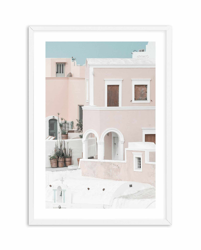 Oia House I | Santorini Art Print-Shop Greece Wall Art Prints Online with Olive et Oriel - Our collection of Greek Islands art prints offer unique wall art including blue domes of Santorini in Oia, mediterranean sea prints and incredible posters from Milos and other Greece landscape photography - this collection will add mediterranean blue to your home, perfect for updating the walls in coastal, beach house style. There is Greece art on canvas and extra large wall art with fast, free shipping ac