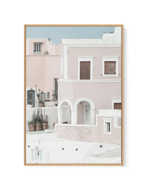 Oia House I | Santorini | Framed Canvas-Shop Greece Wall Art Prints Online with Olive et Oriel - Our collection of Greek Islands art prints offer unique wall art including blue domes of Santorini in Oia, mediterranean sea prints and incredible posters from Milos and other Greece landscape photography - this collection will add mediterranean blue to your home, perfect for updating the walls in coastal, beach house style. There is Greece art on canvas and extra large wall art with fast, free shipp