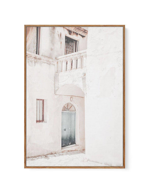 Old Villa | Greece | Framed Canvas-Shop Greece Wall Art Prints Online with Olive et Oriel - Our collection of Greek Islands art prints offer unique wall art including blue domes of Santorini in Oia, mediterranean sea prints and incredible posters from Milos and other Greece landscape photography - this collection will add mediterranean blue to your home, perfect for updating the walls in coastal, beach house style. There is Greece art on canvas and extra large wall art with fast, free shipping a