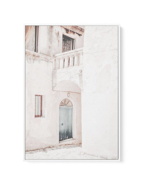 Old Villa | Greece | Framed Canvas-Shop Greece Wall Art Prints Online with Olive et Oriel - Our collection of Greek Islands art prints offer unique wall art including blue domes of Santorini in Oia, mediterranean sea prints and incredible posters from Milos and other Greece landscape photography - this collection will add mediterranean blue to your home, perfect for updating the walls in coastal, beach house style. There is Greece art on canvas and extra large wall art with fast, free shipping a