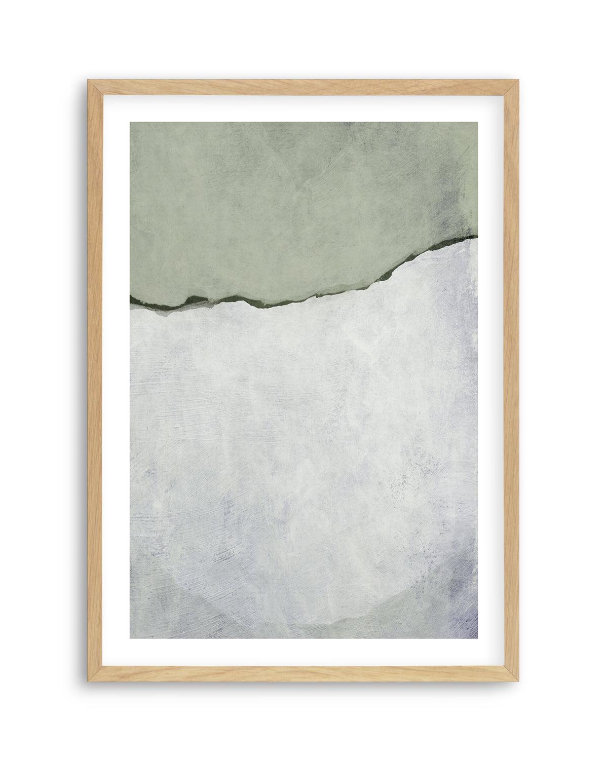 Olive by Dan Hobday Art Print-PRINT-Order sage mint green framed abstract painting wall art prints online with Olive et Oriel Australia