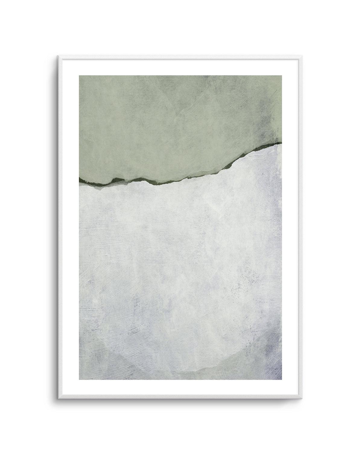 Olive by Dan Hobday Art Print-PRINT-Order sage mint green framed abstract painting wall art prints online with Olive et Oriel Australia