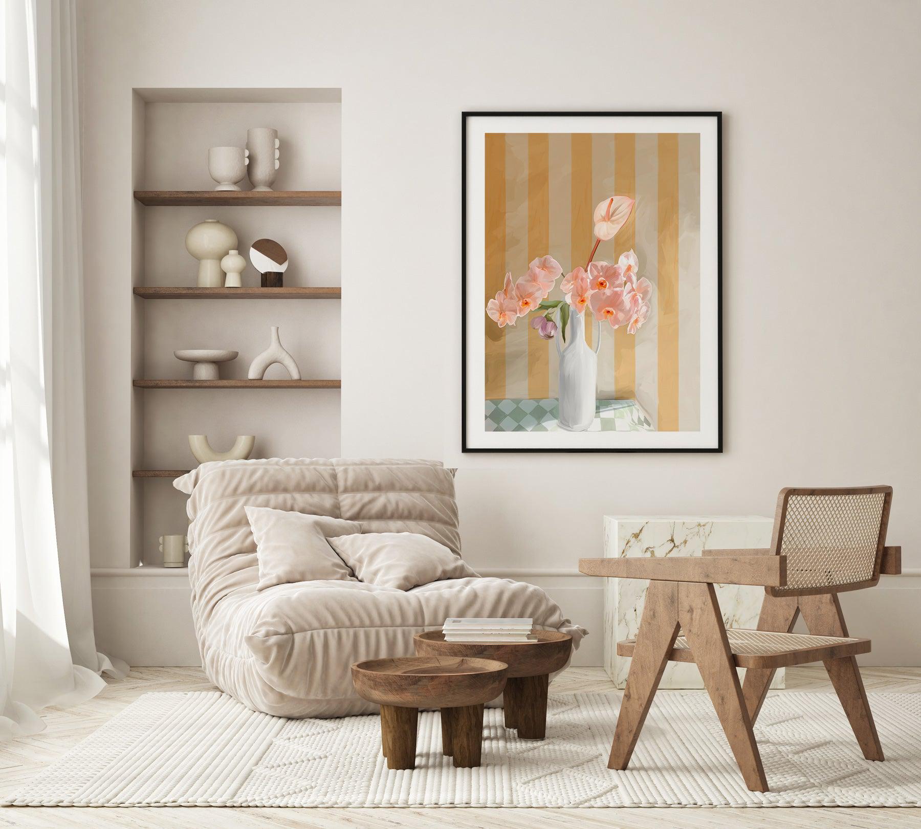 Orchids Art Print-PRINT-Olive et Oriel-Olive et Oriel-Buy-Australian-Art-Prints-Online-with-Olive-et-Oriel-Your-Artwork-Specialists-Austrailia-Decorate-With-Coastal-Photo-Wall-Art-Prints-From-Our-Beach-House-Artwork-Collection-Fine-Poster-and-Framed-Artwork