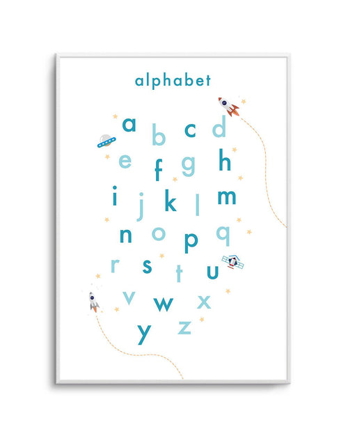 Outer Space | Alphabet Art Print-PRINT-Olive et Oriel-Olive et Oriel-A5 | 5.8" x 8.3" | 14.8 x 21cm-Unframed Art Print-With White Border-Buy-Australian-Art-Prints-Online-with-Olive-et-Oriel-Your-Artwork-Specialists-Austrailia-Decorate-With-Coastal-Photo-Wall-Art-Prints-From-Our-Beach-House-Artwork-Collection-Fine-Poster-and-Framed-Artwork