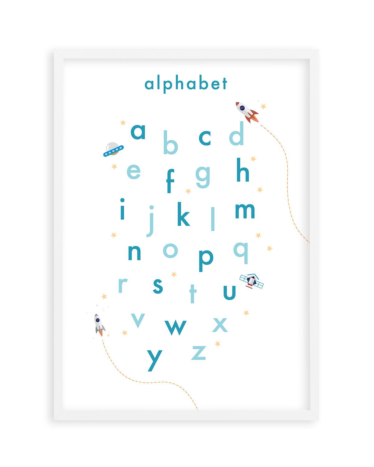 Outer Space | Alphabet Art Print-PRINT-Olive et Oriel-Olive et Oriel-A5 | 5.8" x 8.3" | 14.8 x 21cm-White-With White Border-Buy-Australian-Art-Prints-Online-with-Olive-et-Oriel-Your-Artwork-Specialists-Austrailia-Decorate-With-Coastal-Photo-Wall-Art-Prints-From-Our-Beach-House-Artwork-Collection-Fine-Poster-and-Framed-Artwork