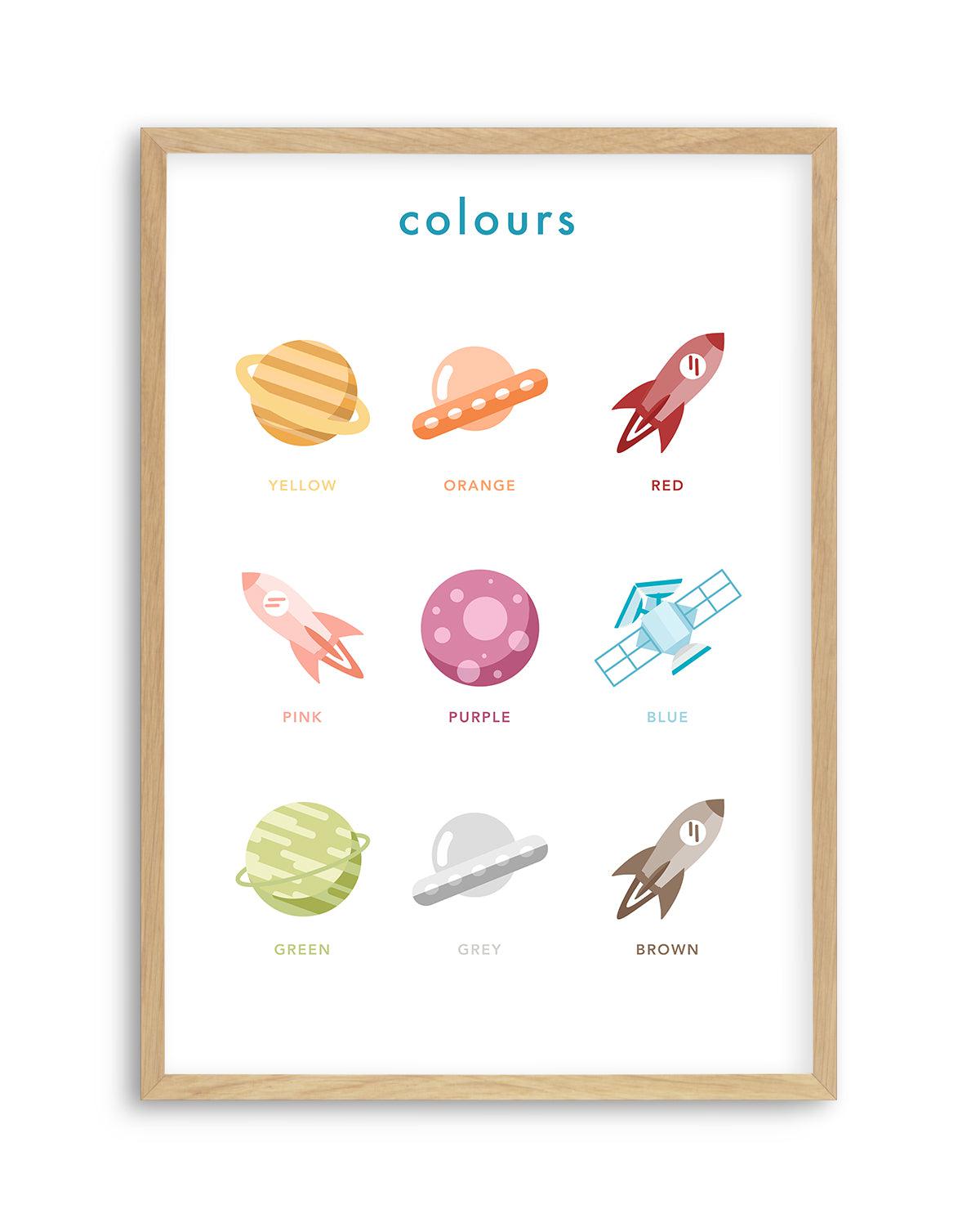 Outer Space | Colours Art Print-PRINT-Olive et Oriel-Olive et Oriel-A5 | 5.8" x 8.3" | 14.8 x 21cm-Oak-With White Border-Buy-Australian-Art-Prints-Online-with-Olive-et-Oriel-Your-Artwork-Specialists-Austrailia-Decorate-With-Coastal-Photo-Wall-Art-Prints-From-Our-Beach-House-Artwork-Collection-Fine-Poster-and-Framed-Artwork